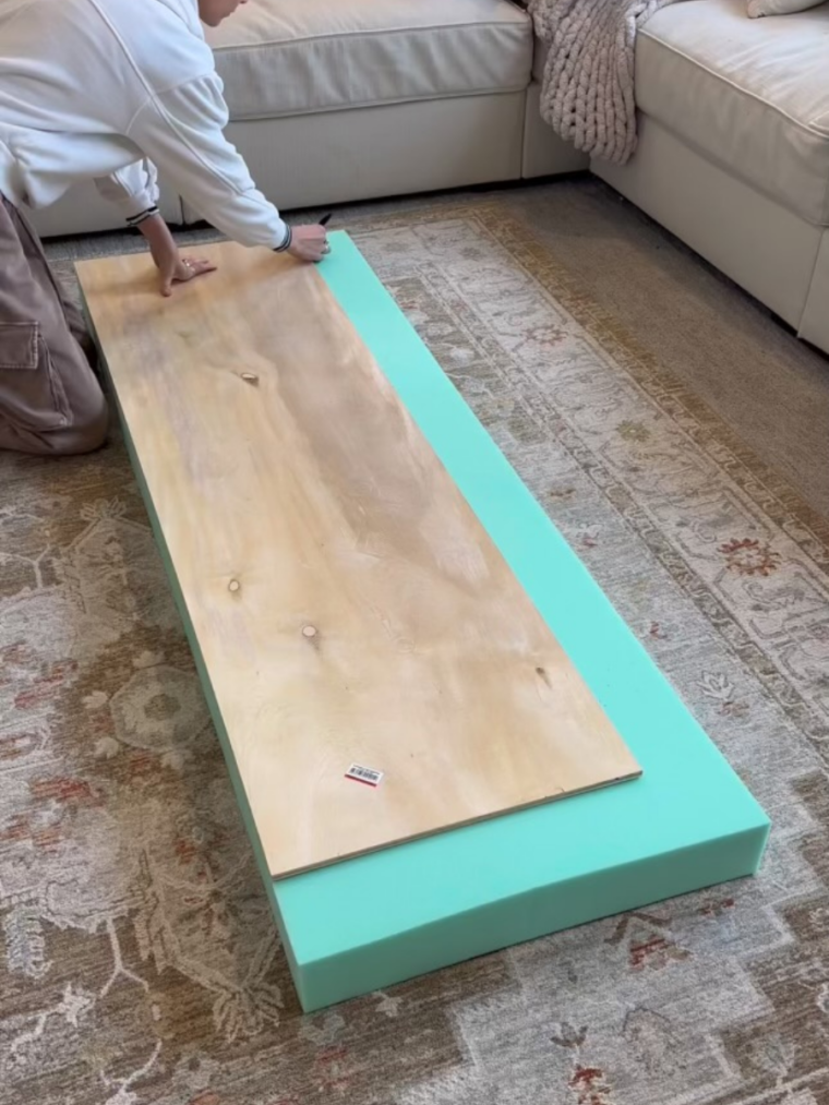 DIY Bench Cushion step by step 