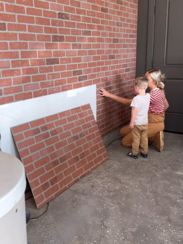 Faux Brick Panels placement 