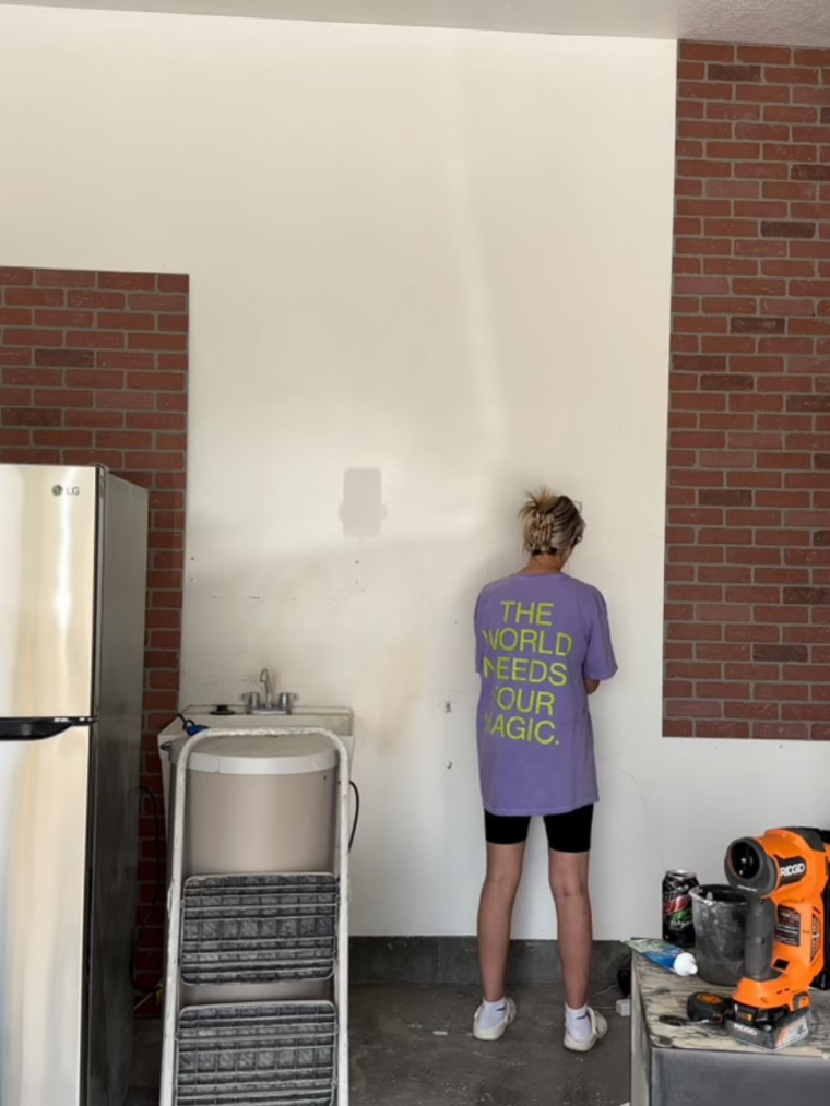 Faux Brick Panels putting on wall